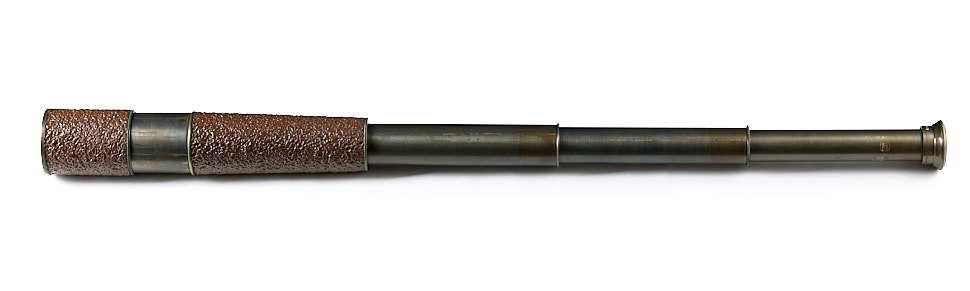 Sniper issued scout regiment telescope maker Broadhurst Clarkon Ltd,, Tel.Sct.Regts. MK2 OS 126 GA, leather body with sun shield and blued drawers with military broad arrow stamp.