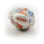 Qianlong iron red seal mark hand painted and fired on the base