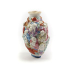 famille rose antique Chinese snuff bottle, 19th century late Qing dynasty