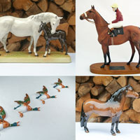 Vintage Beswick Collectables, ceramic horses, Flying Mallard Wall Ducks