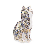 right side of Royal Crown Devon Majestic cat, hand painted by cheryll hallam