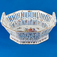 KPM Berlin Scepter for Königliche Porzellan Manufaktur Porcelain Basket