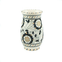 Charlotte Rhead Vase Tudor Rose Black and Gold 5393, Crown Ducal