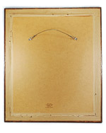 Back of Beken and Son oak framed sepia photograph