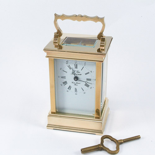 French brass carriage clock