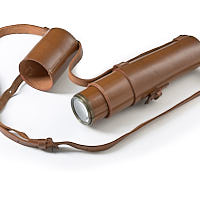 Clear Objective lens and leather case for HCR & Son Ltd WW2 Scout Regiment Snipers Spotting Telescope.