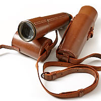 Objective lens and leather case for HCR & Son Scout Regiment Snipers Spotting Telescope.