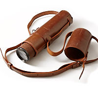 Objective lens and leather case for HCR & Son Scout Regiment Snipers Spotting Telescope.