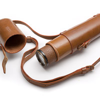 KEC Scout Regiment Snipers Spotting Telescope inside leather case