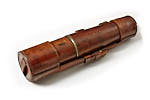 WW1 military sniper observer mk4 telescope cased in leather end caps, showing buckle