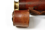 Sniper ww1 mk4 telescope leather eyepiece cap with broad arrow and intials W. E. L. stamped into leather cladding