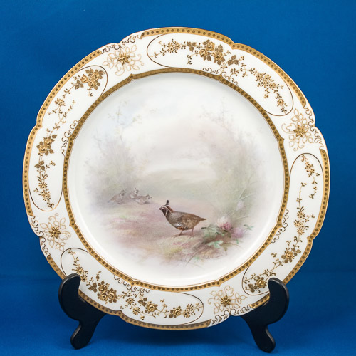 Royal Doulton gilded and painted display plate