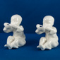 Royal Worcester miniature figurines in white unfinished