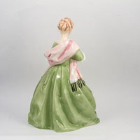 Left side view of ceramic figurine by F.G Doughty