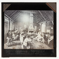 girls sewing st barnabas solomon, norfolk island